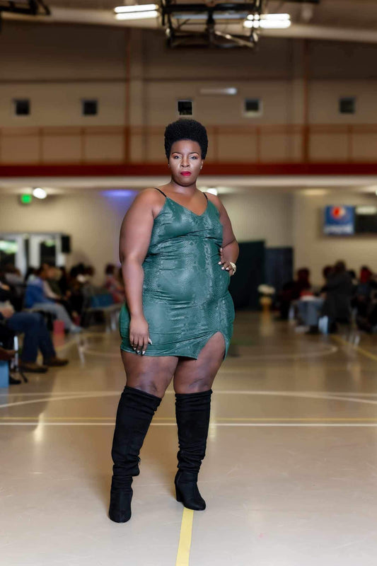 Snake skinned Mini Dress