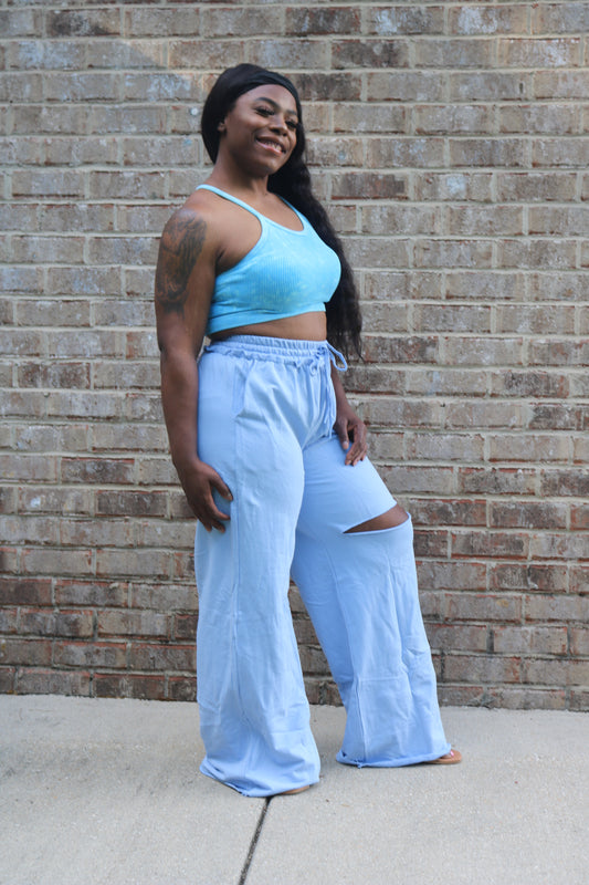 Washed Ribbed Crop Top